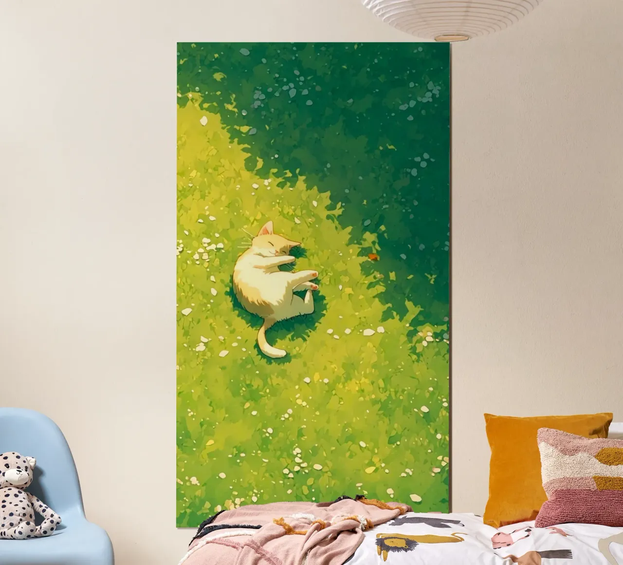 chill kitty with sunshine poster da kichin