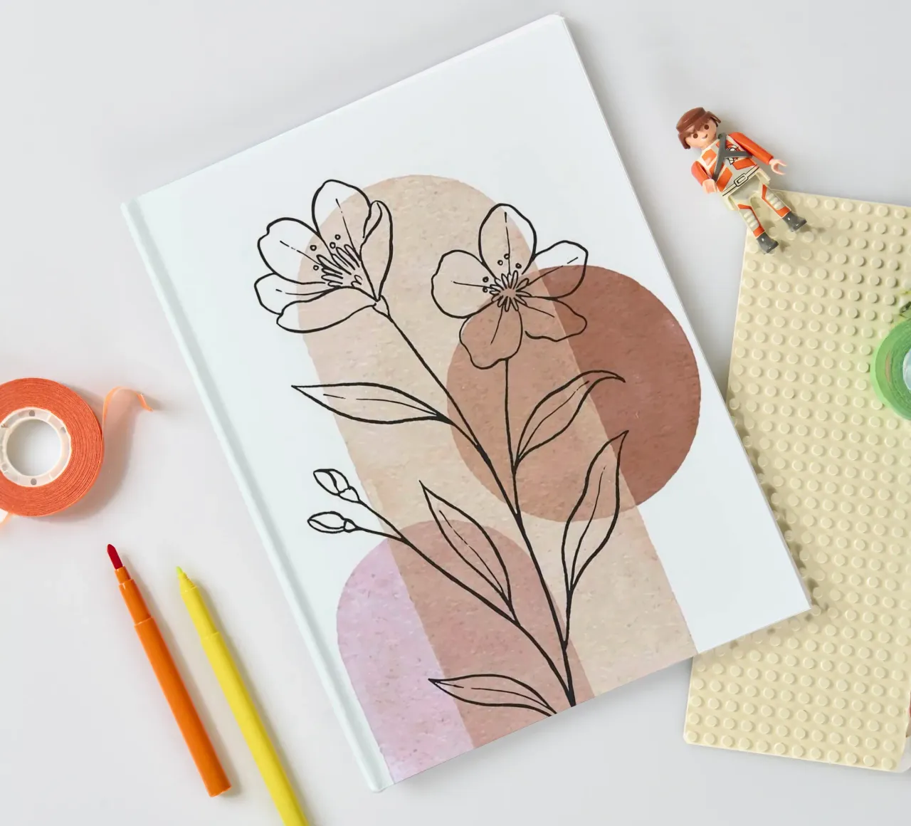 shape shadow tree line notebook by carsa