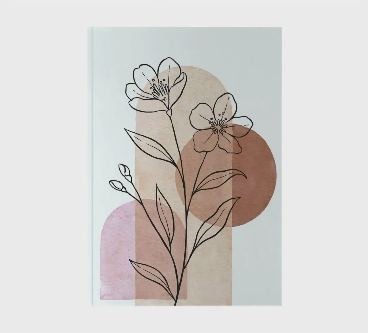 shape shadow tree line notebook by carsa