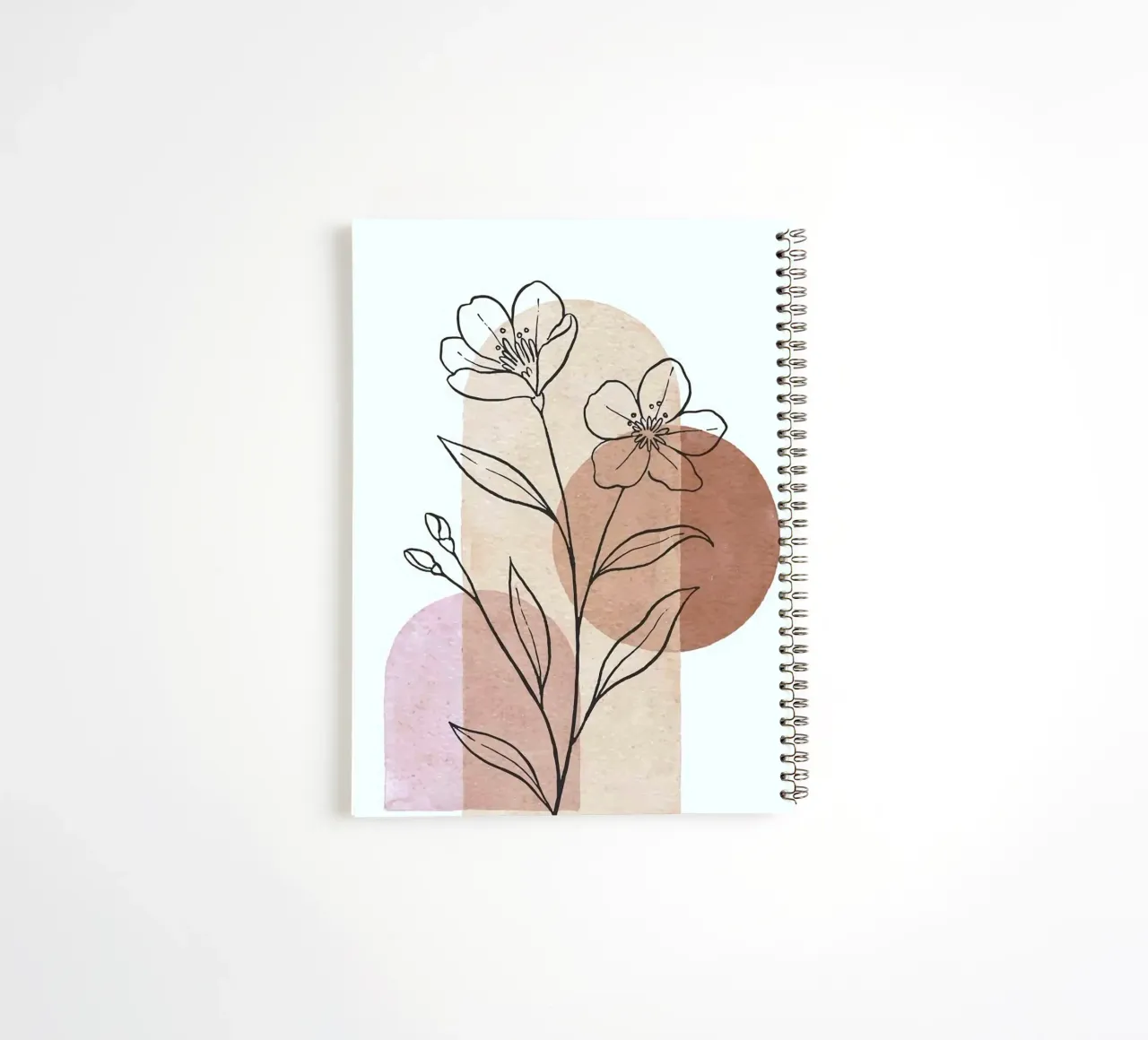shape shadow tree line spiral notebook by carsa