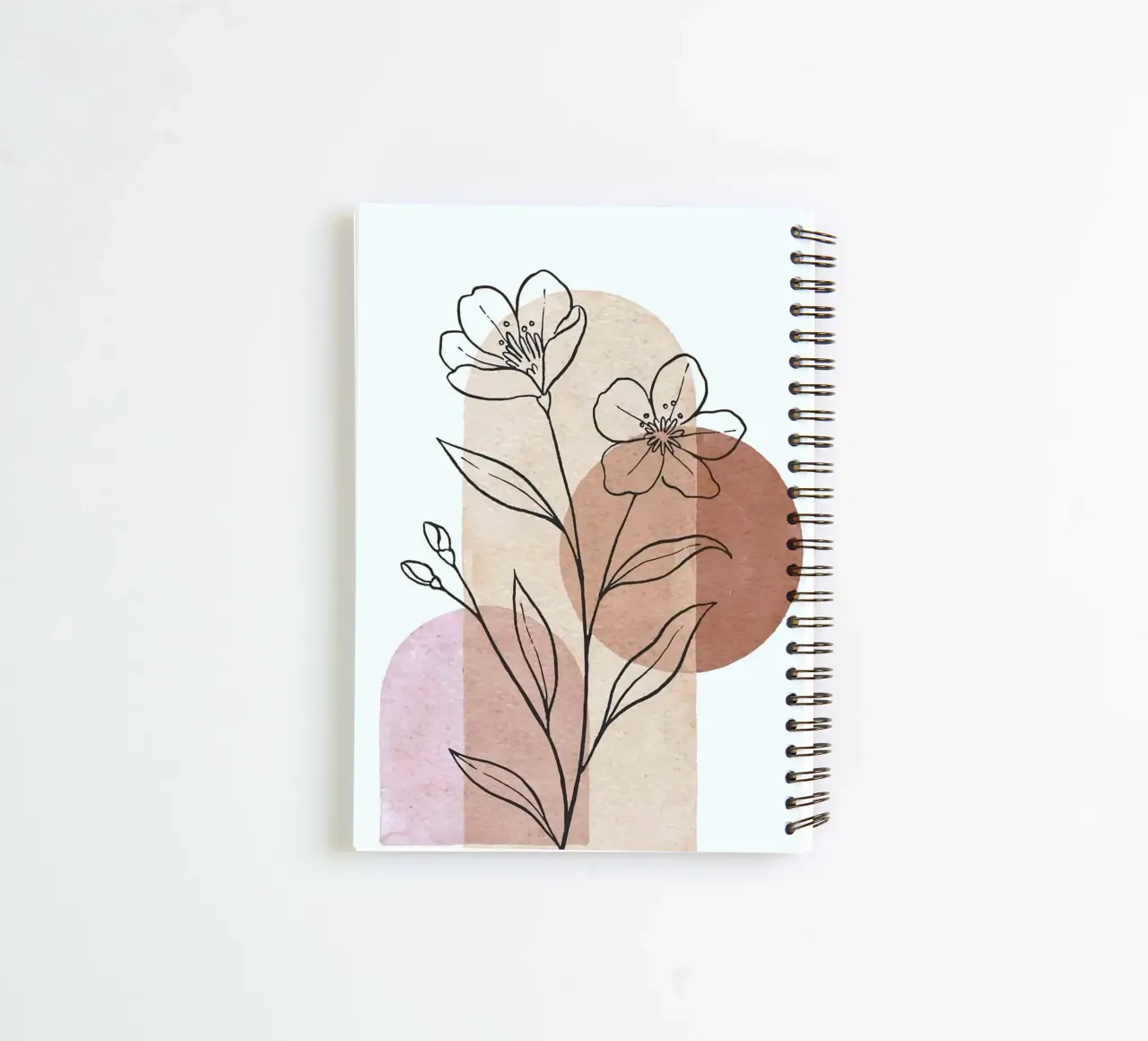 shape shadow tree line spiral notebook by carsa