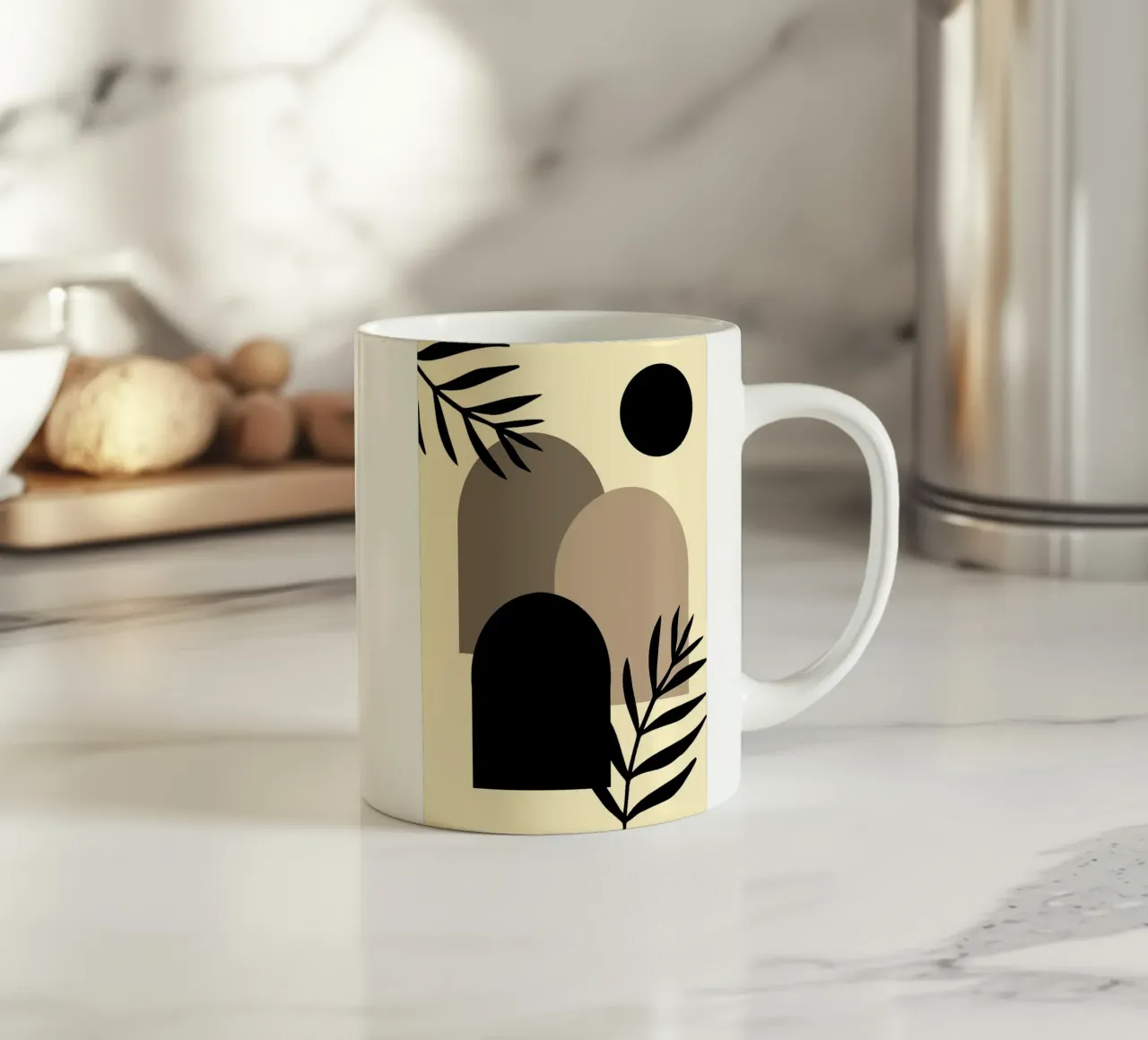 window shape circle tazza in ceramica da kichin