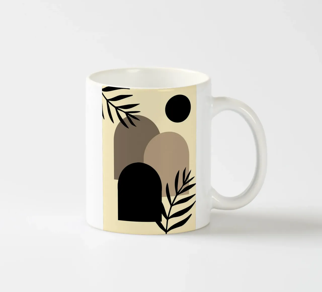 window shape circle tazza in ceramica da kichin