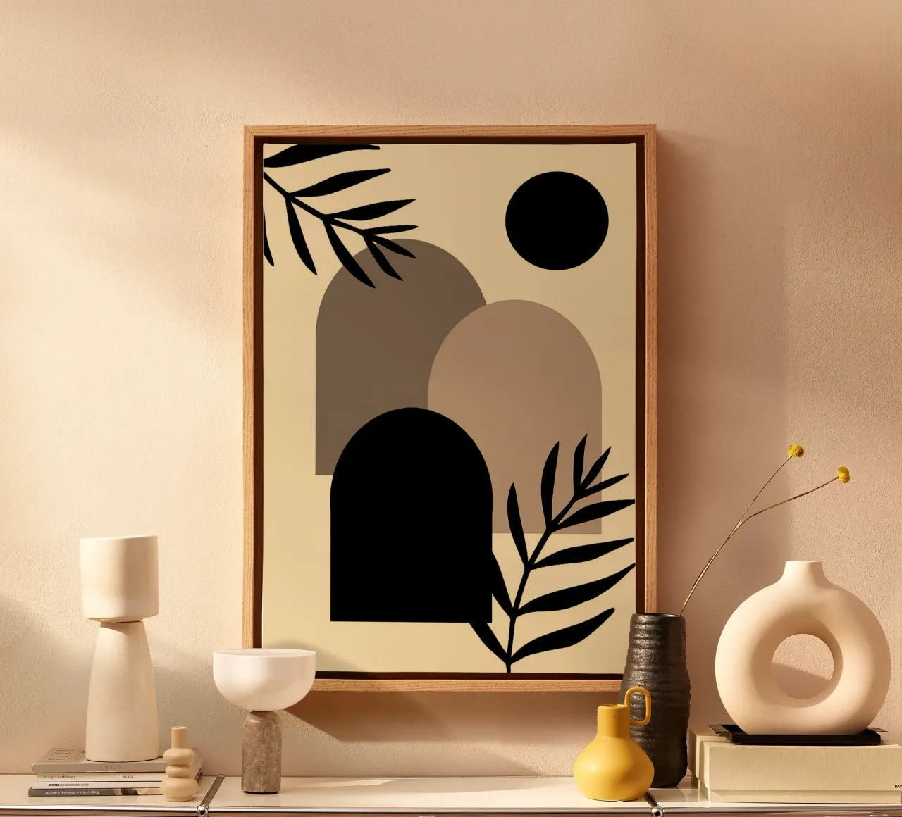 window shape circle tela con Cornice a cassetta da kichin