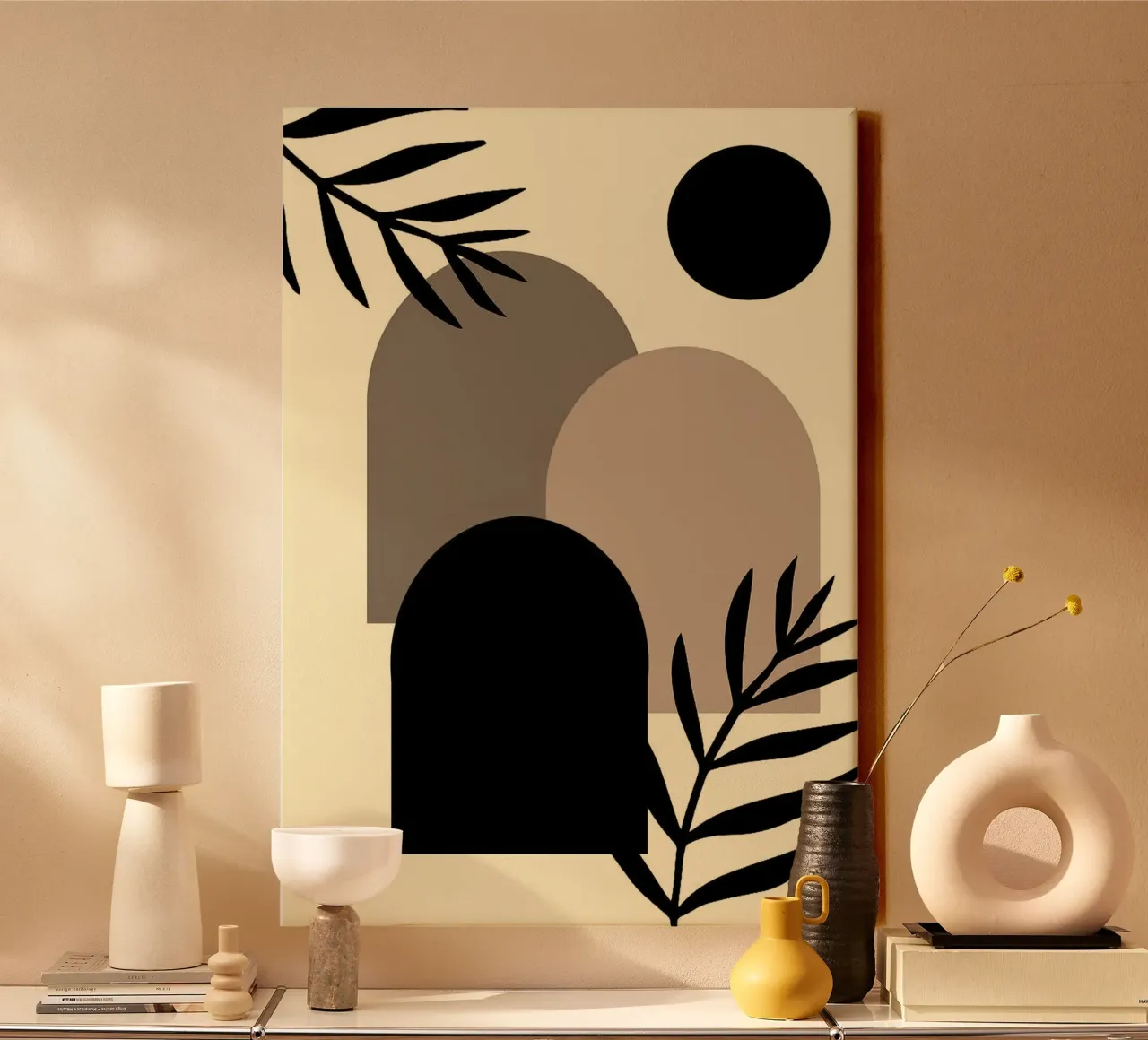 window shape circle tela con Cornice a cassetta da kichin