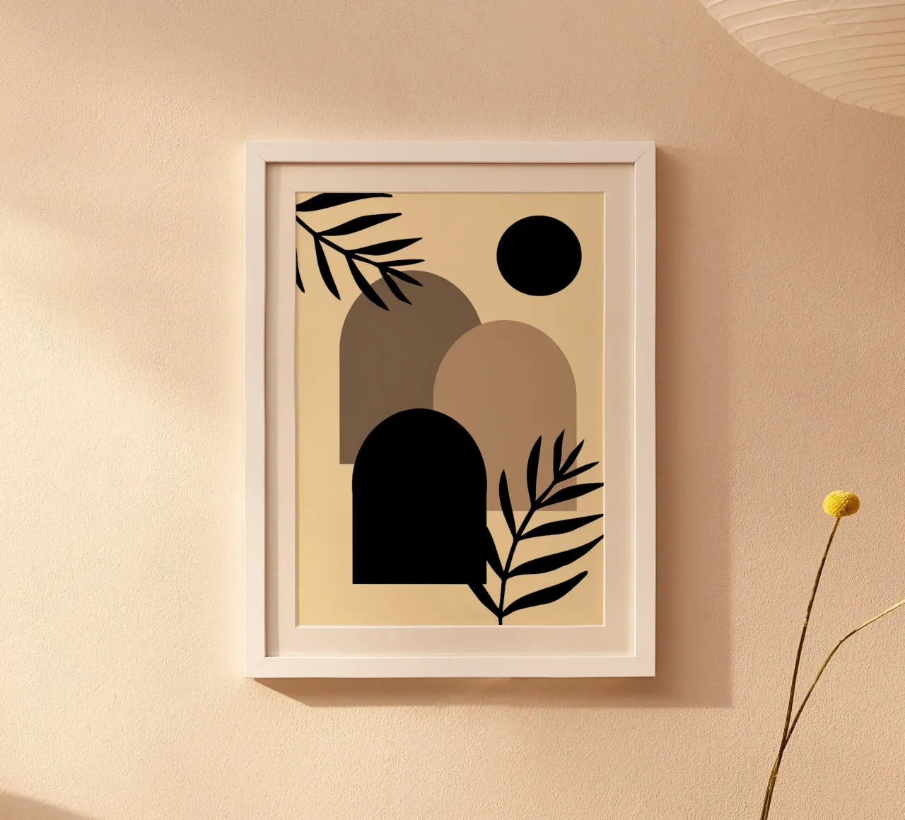 window shape circle poster con telaio in plastica da kichin