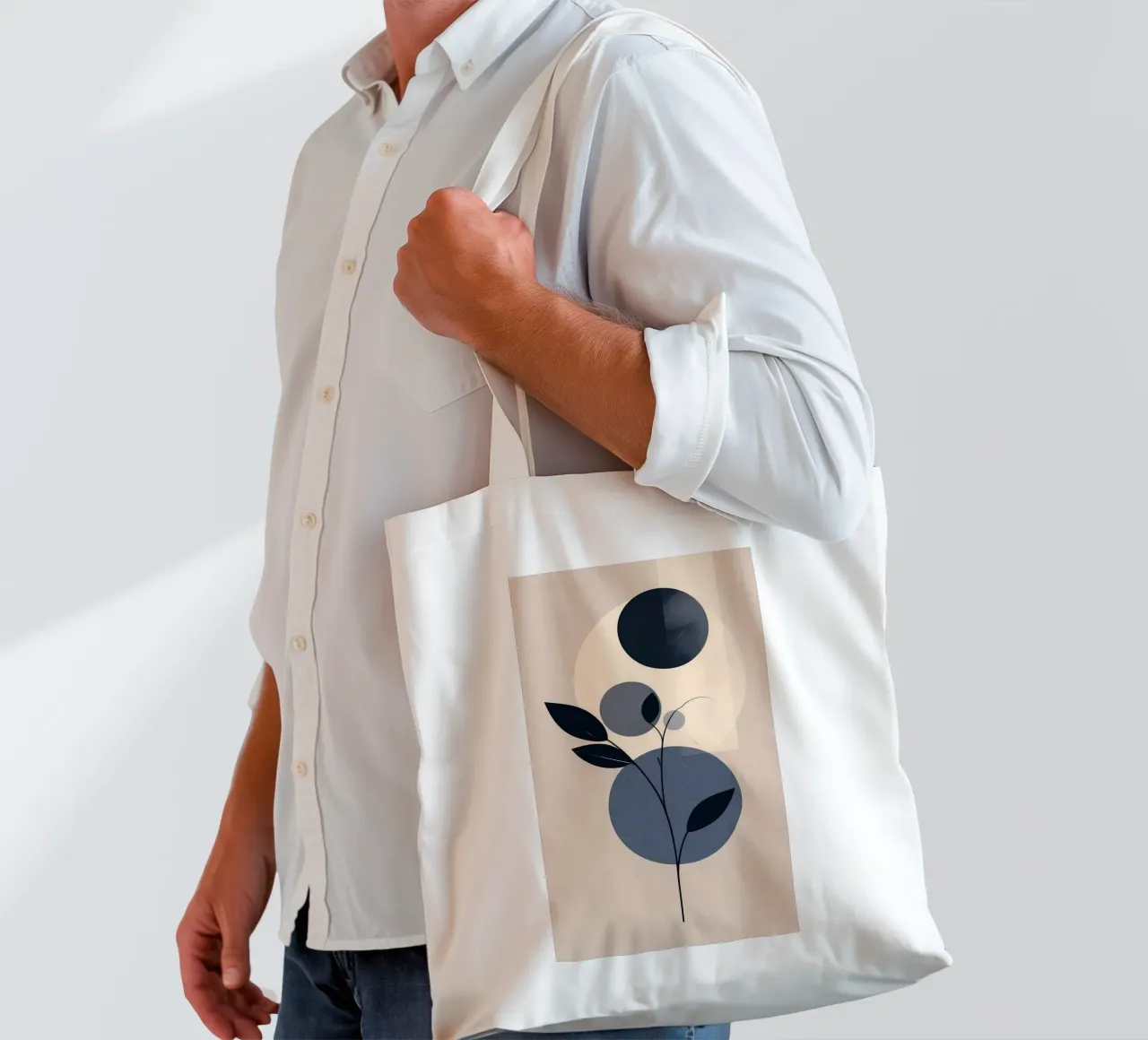 circle shape tree borsa in juta da kichin
