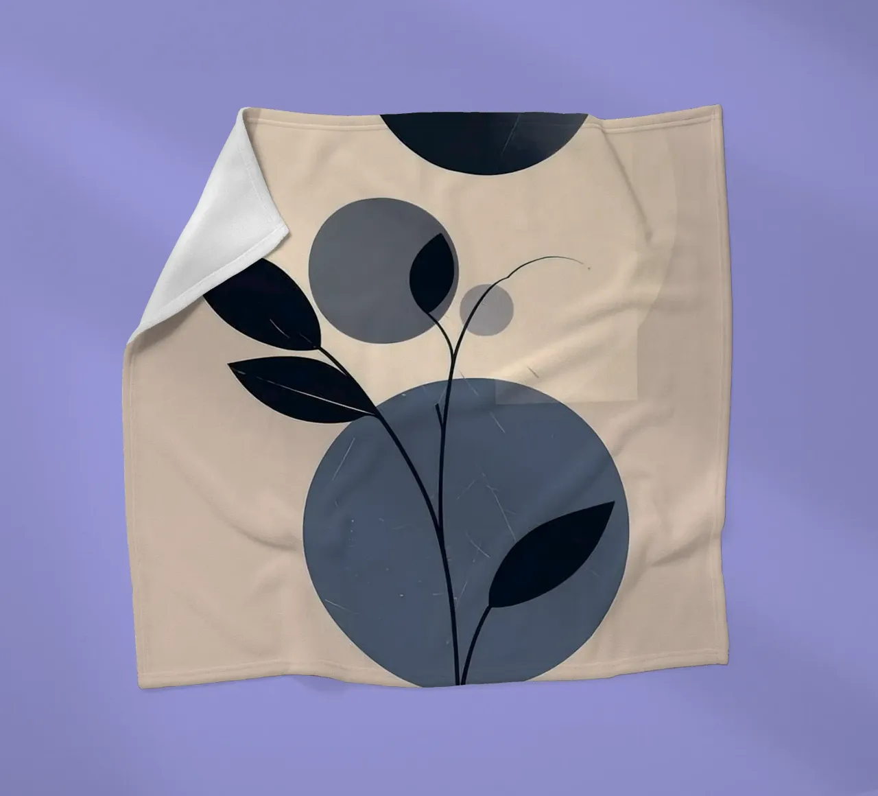 circle shape tree coperta in pile da kichin