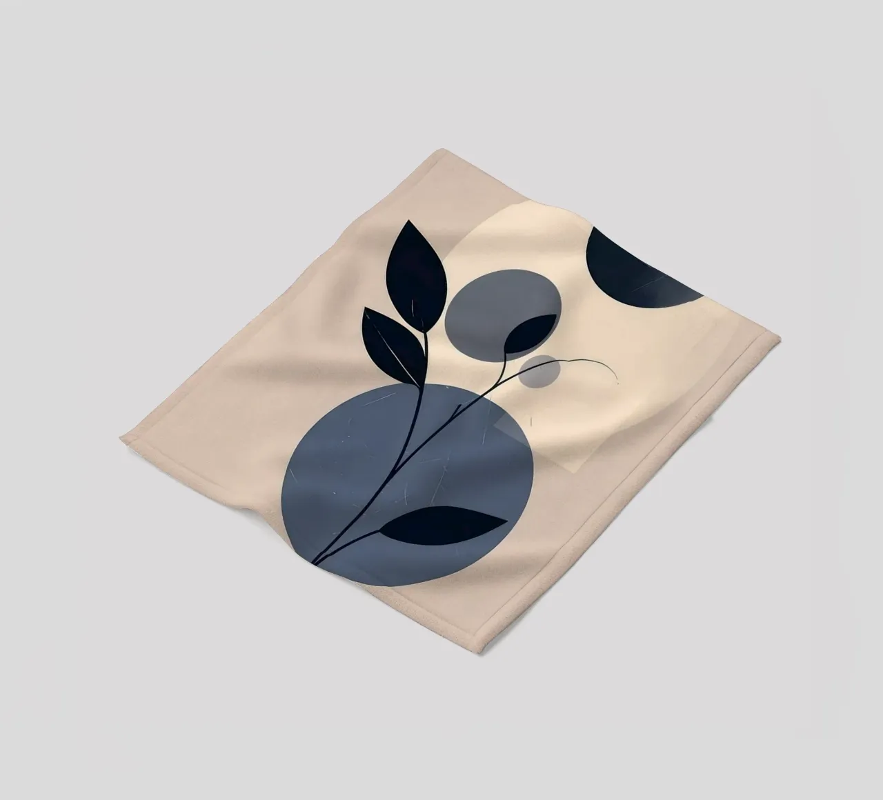 circle shape tree coperta in pile da kichin