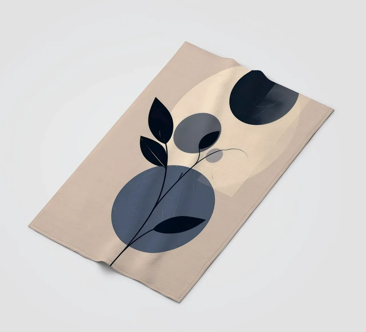 circle shape tree coperta in pile da kichin