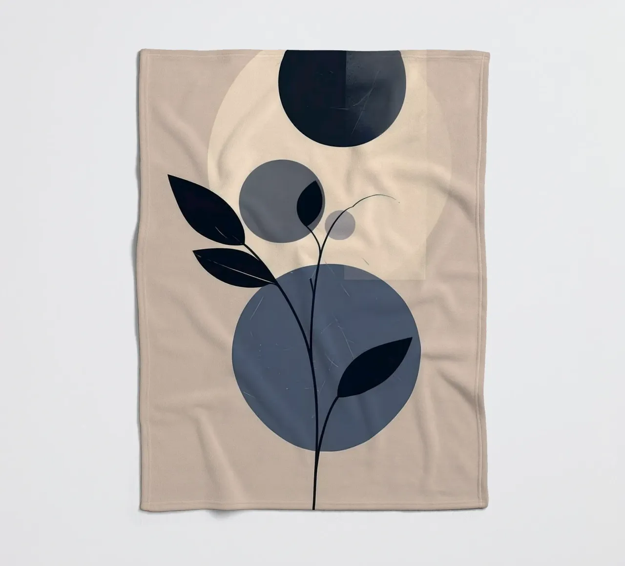 circle shape tree coperta in pile da kichin