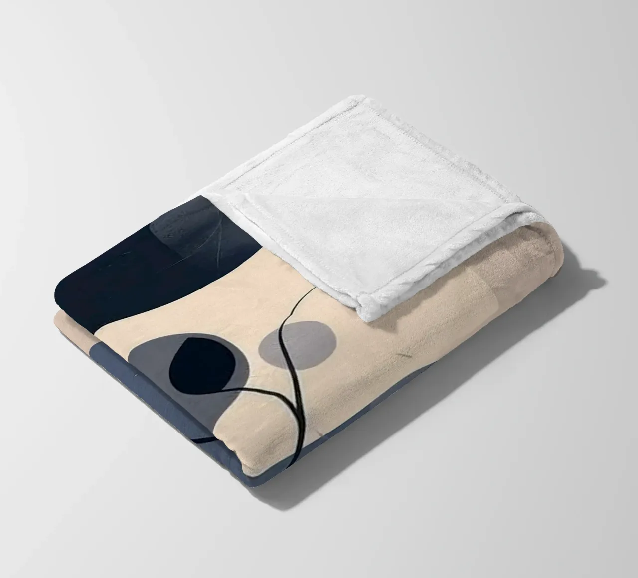 circle shape tree coperta in pile da kichin