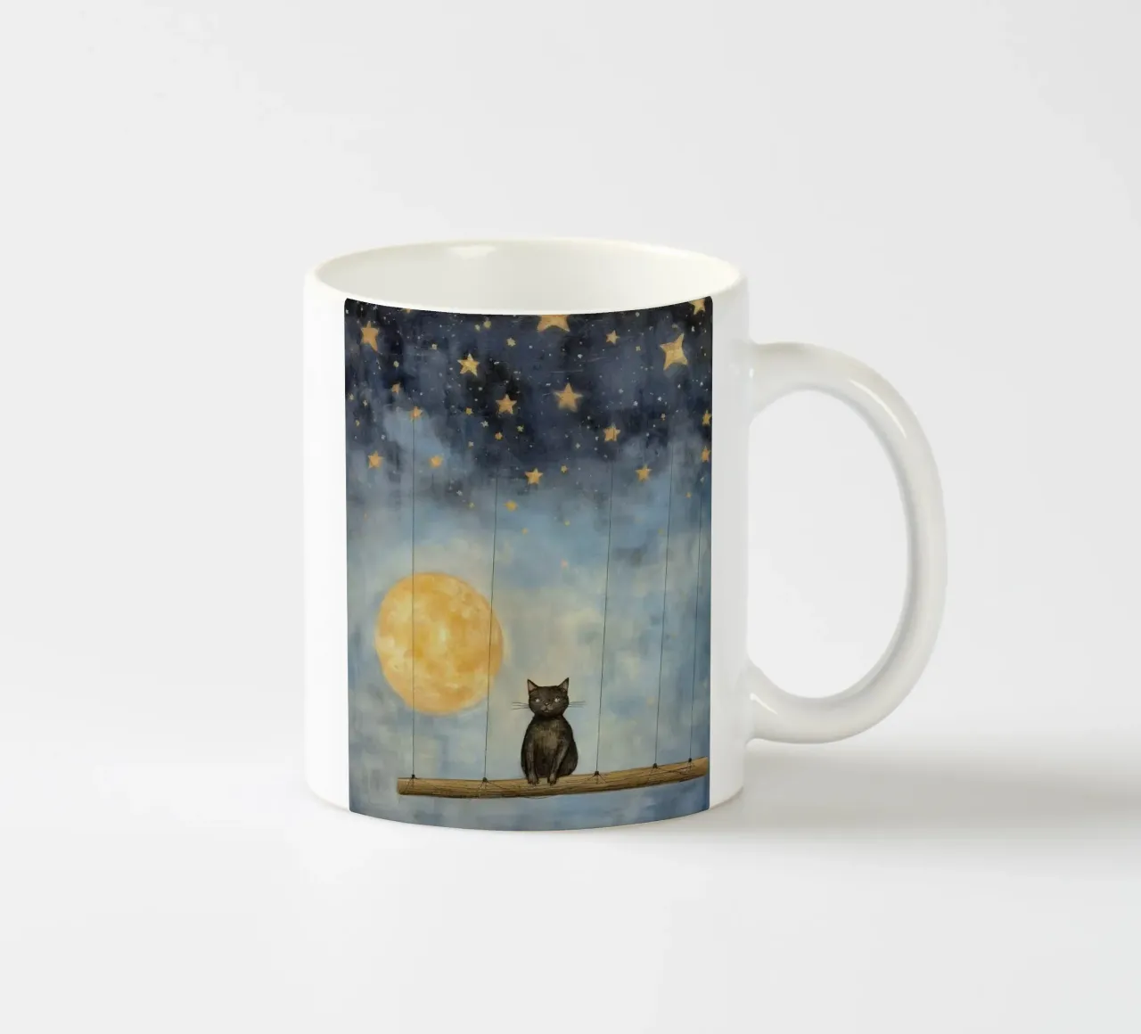 chill cat in ferris tazza in ceramica da carsa