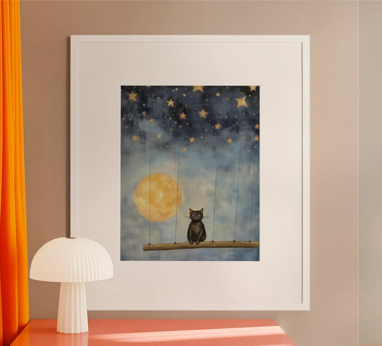 chill cat in ferris poster da carsa