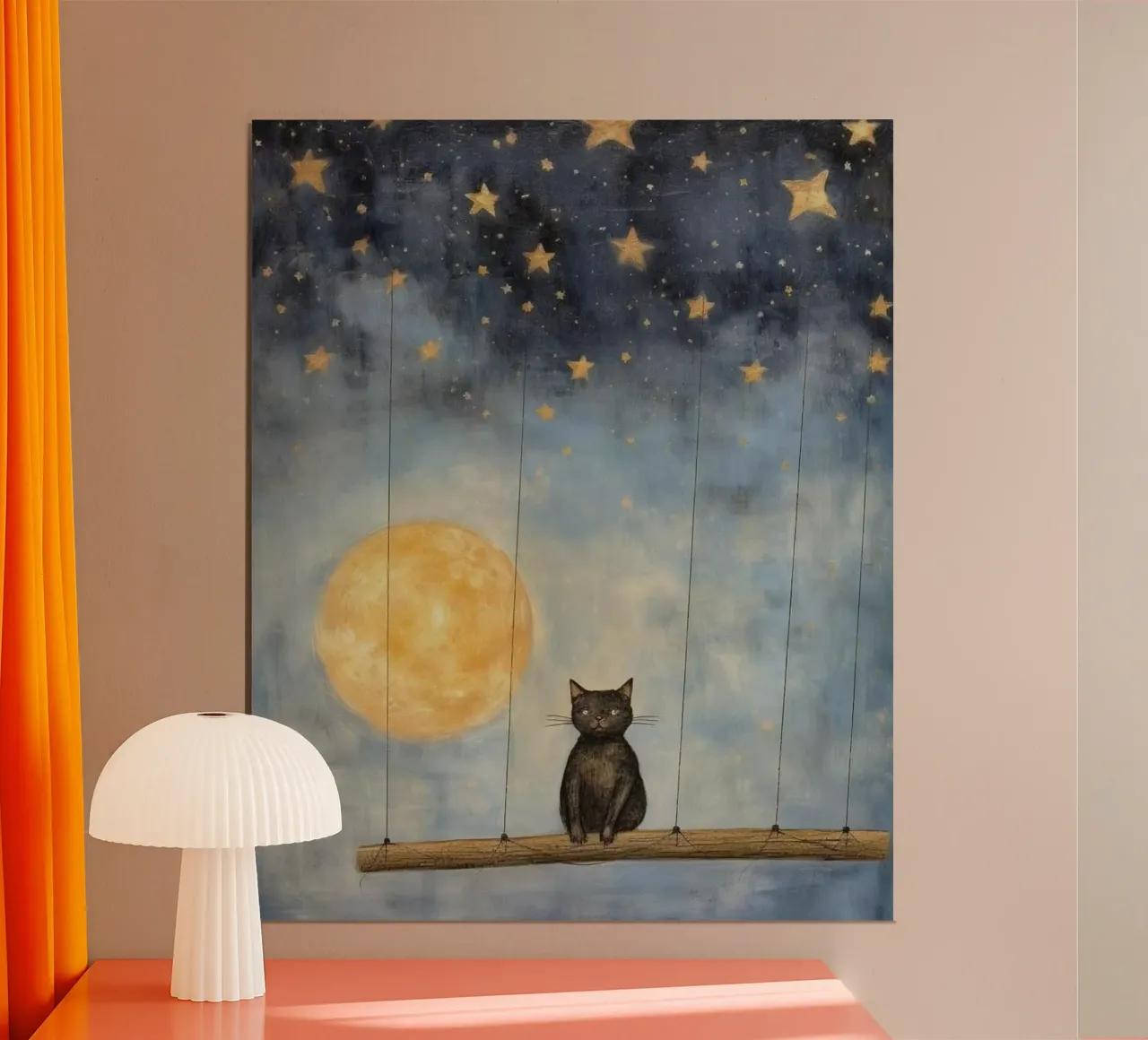 chill cat in ferris poster da carsa