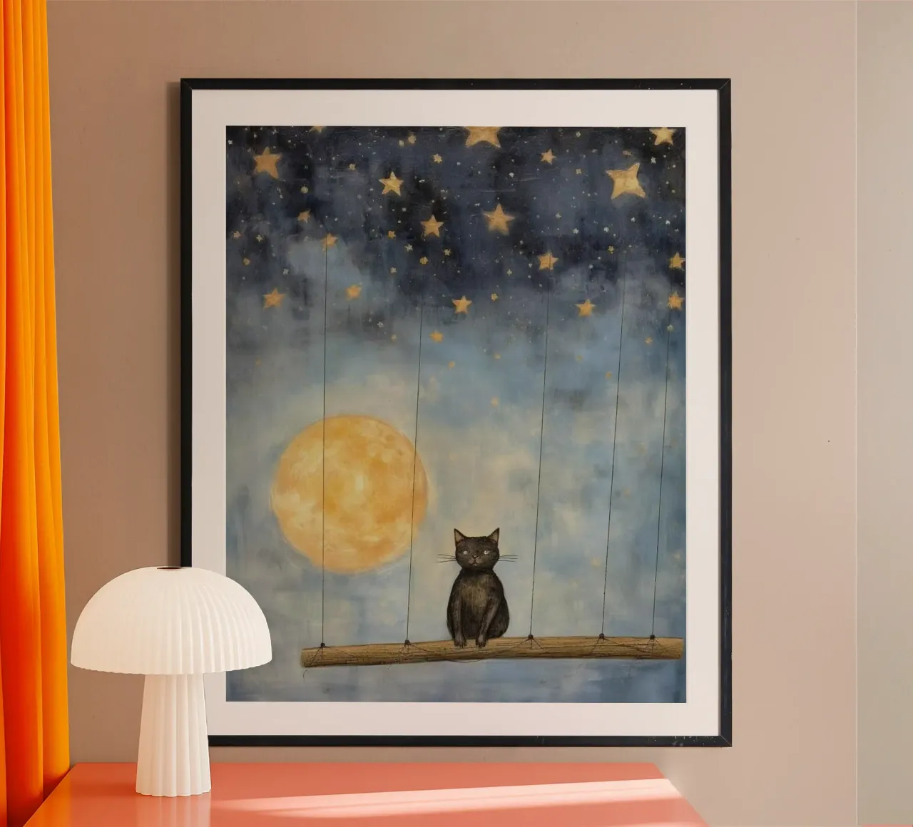 chill cat in ferris poster da carsa