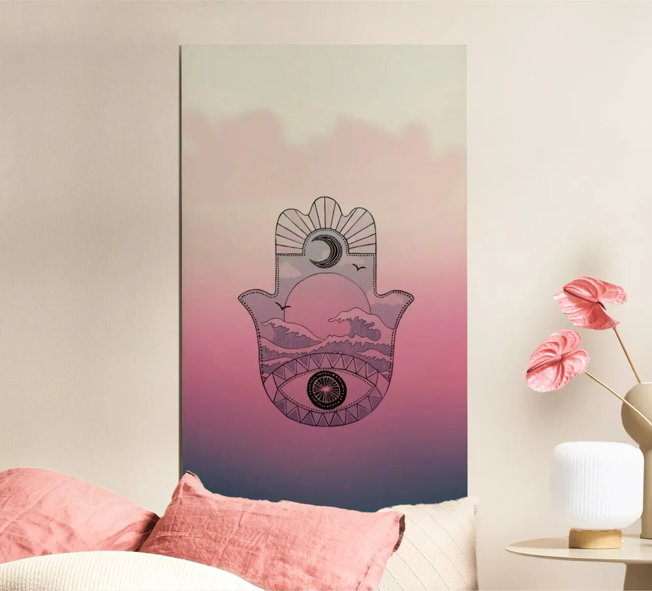 homie gradient poster con telaio in plastica da kichin