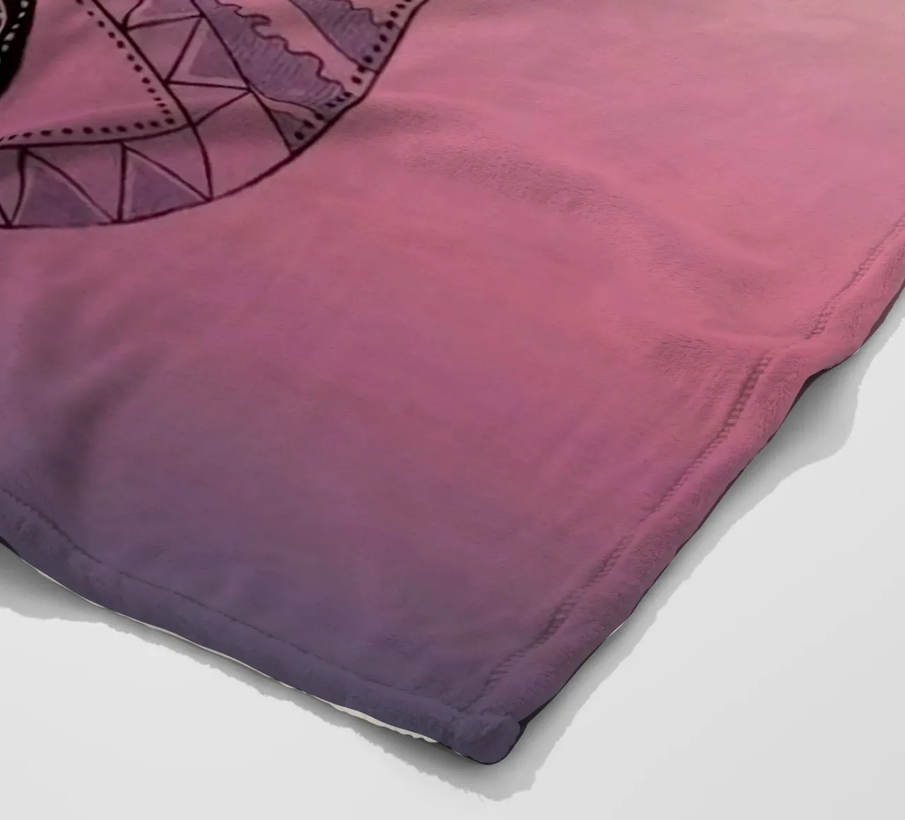 homie gradient coperta in pile da kichin