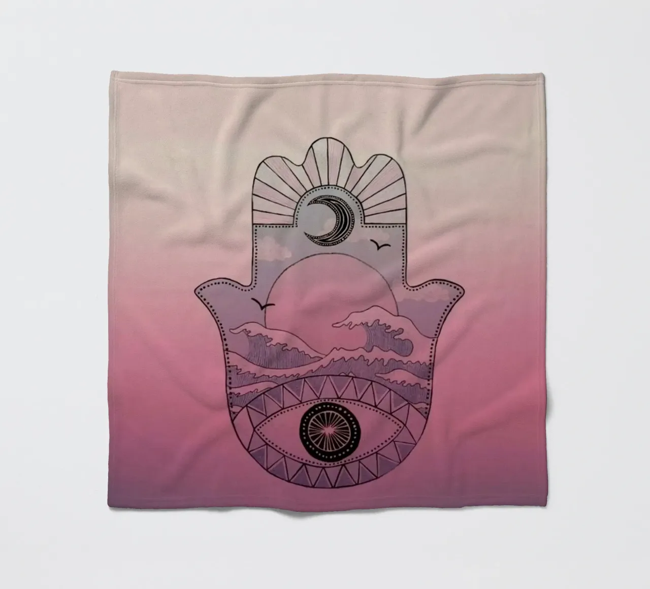 homie gradient coperta in pile da kichin