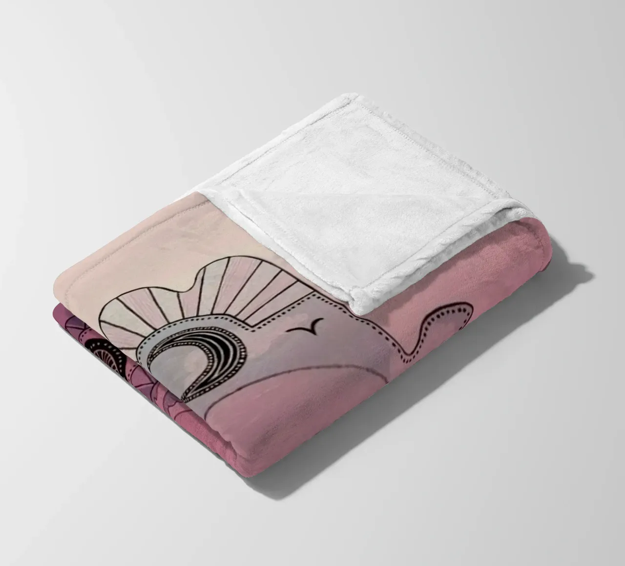 homie gradient coperta in pile da kichin