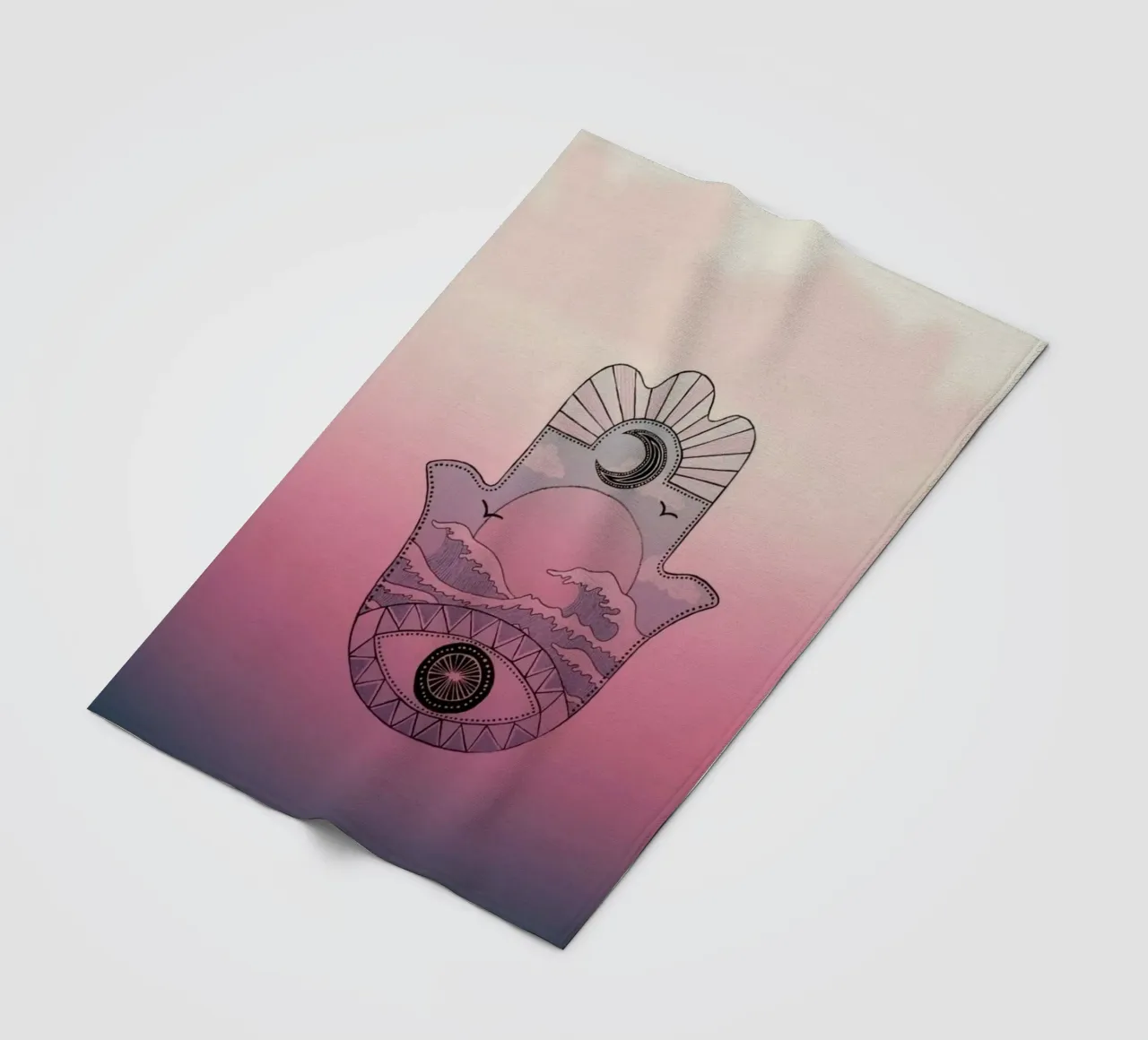 homie gradient coperta in pile da kichin