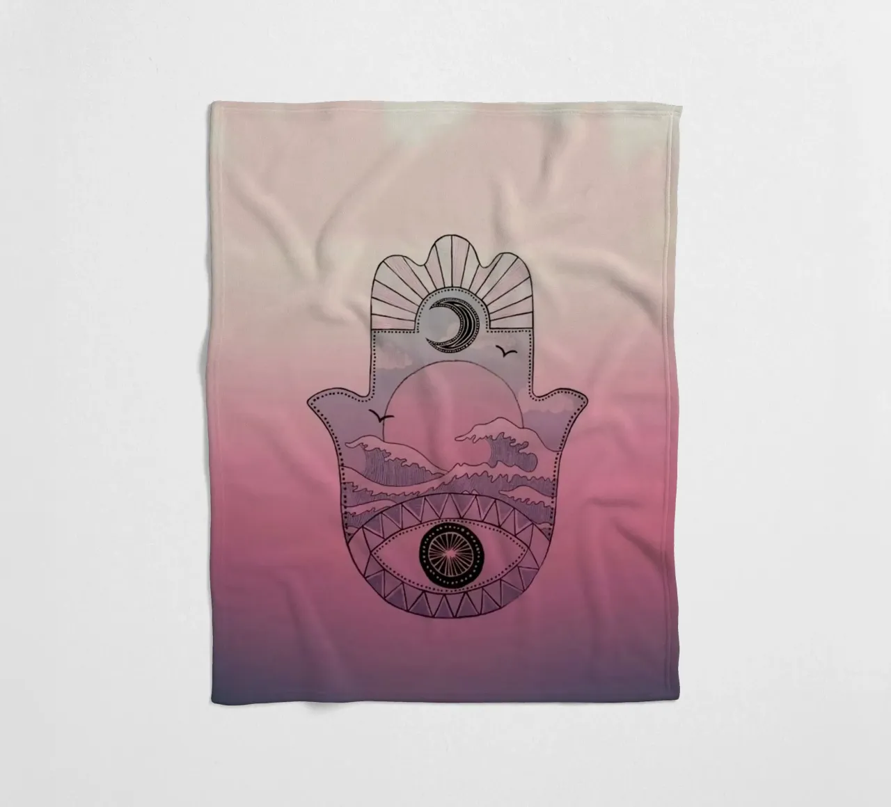 homie gradient coperta in pile da kichin