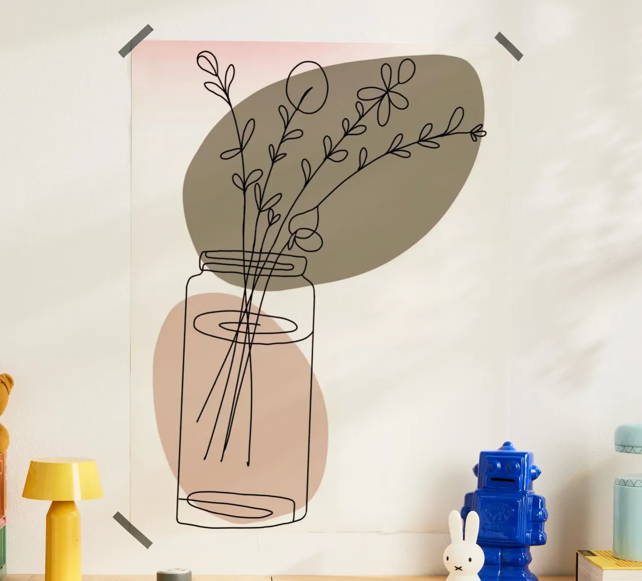 shape shadow vase poster da carsa