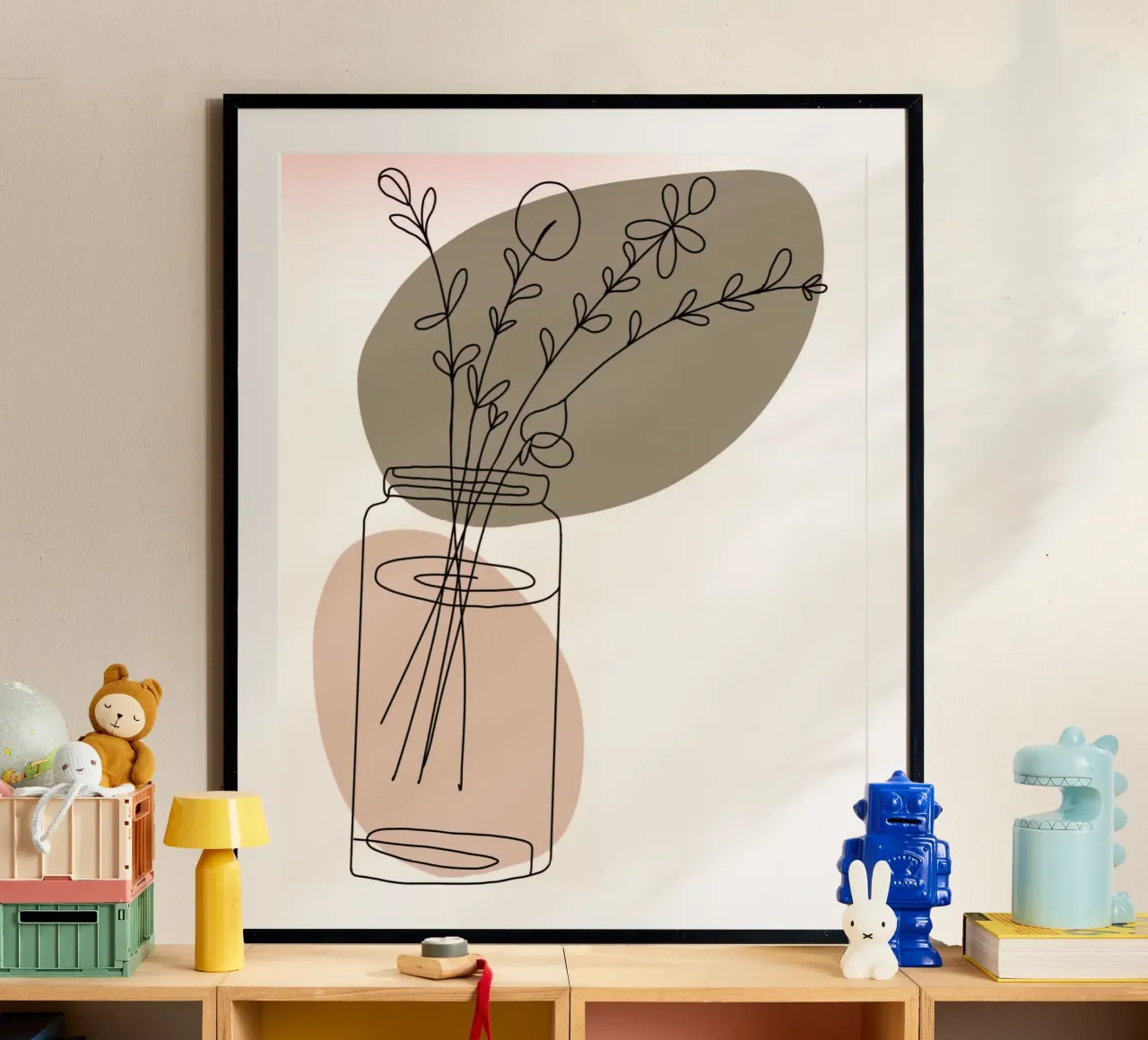 shape shadow vase poster da carsa