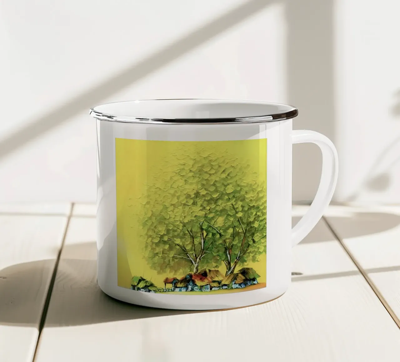 big shadow tree tazza in smalto da kichin