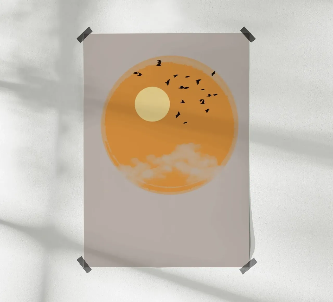 epic sun and bird poster da lily