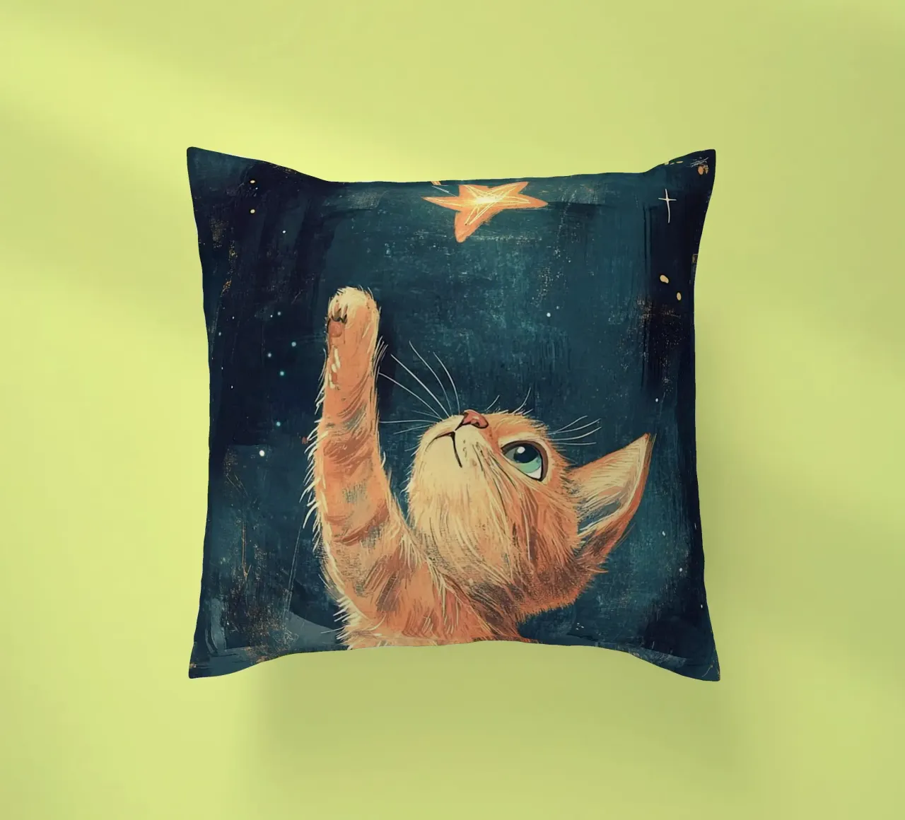 cat play with stars cuscino da Good days