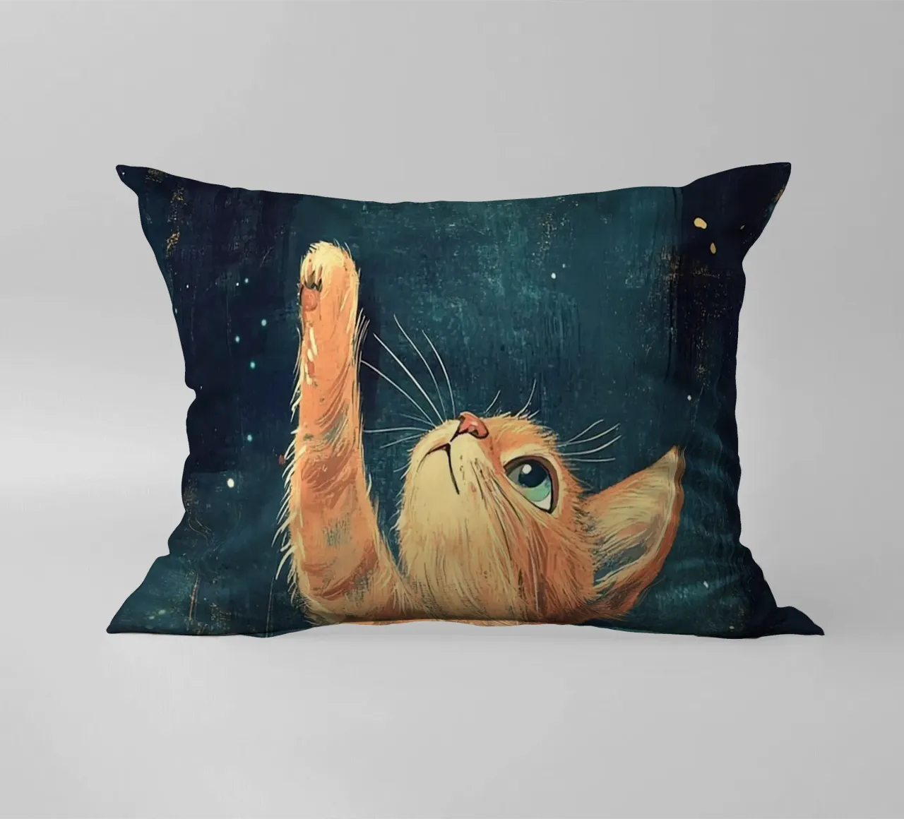 cat play with stars cuscino da Good days