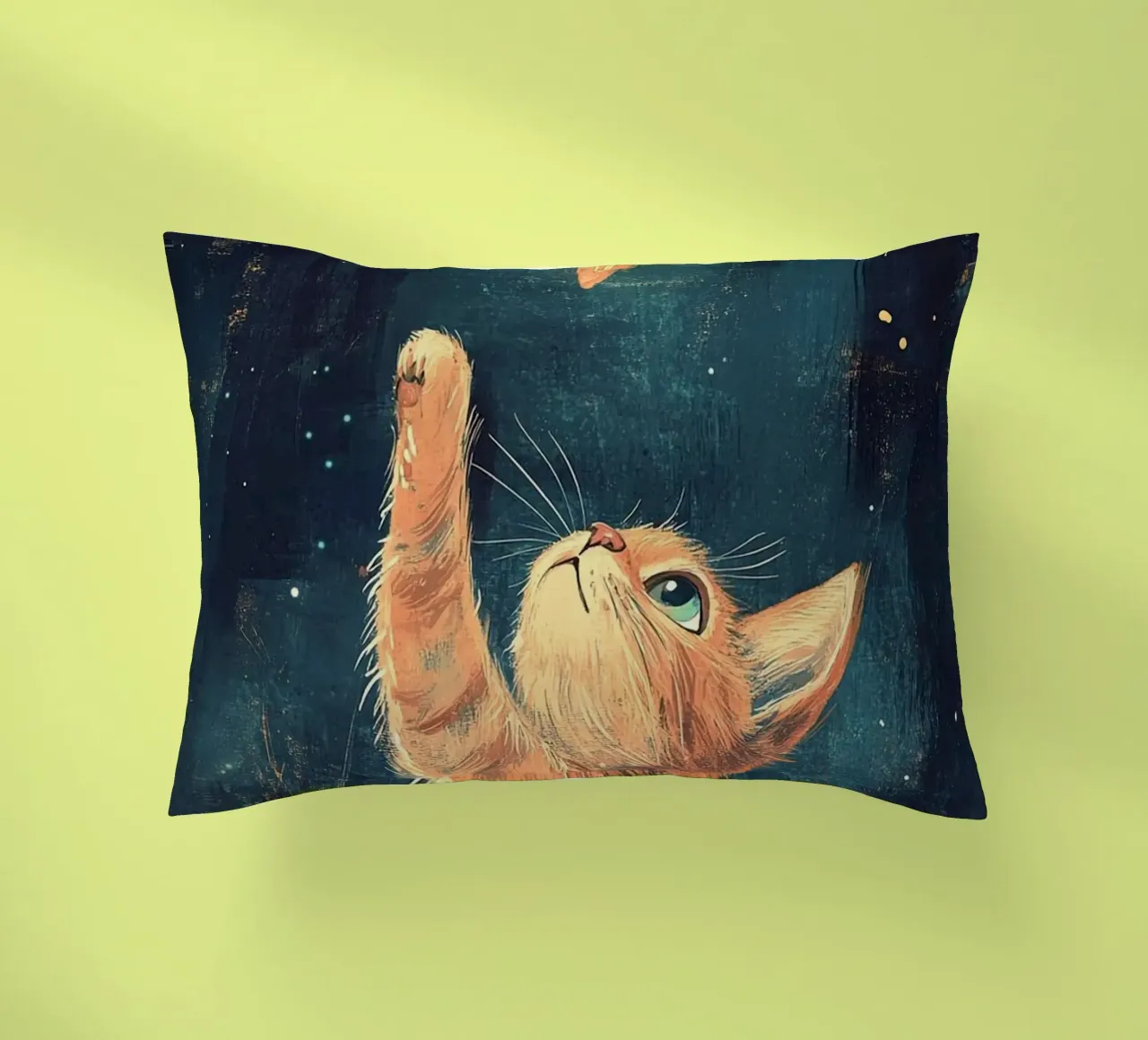 cat play with stars cuscino da Good days