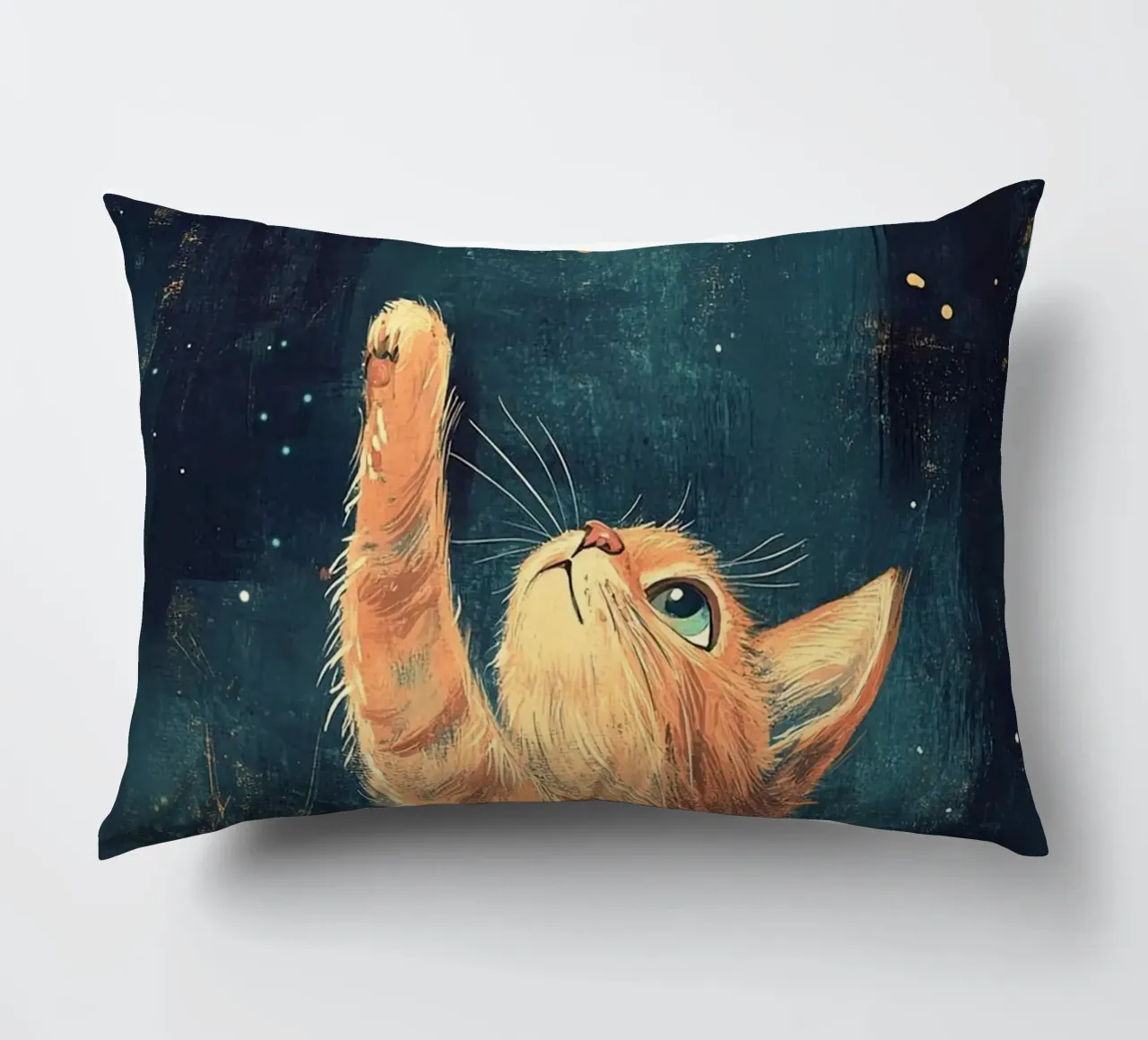 cat play with stars cuscino da Good days