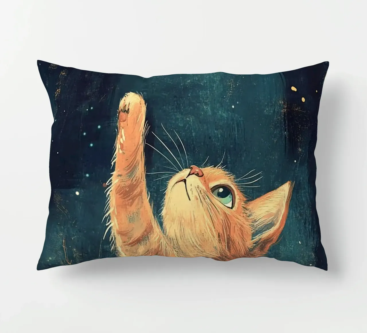cat play with stars cuscino da Good days
