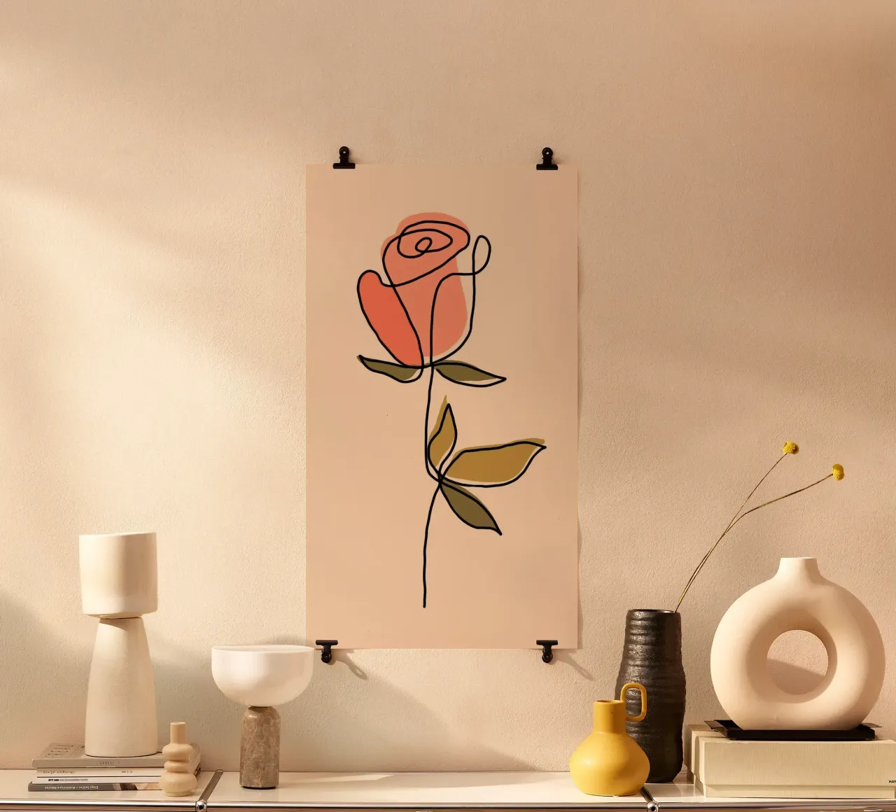 line of flower colorful poster da Good days