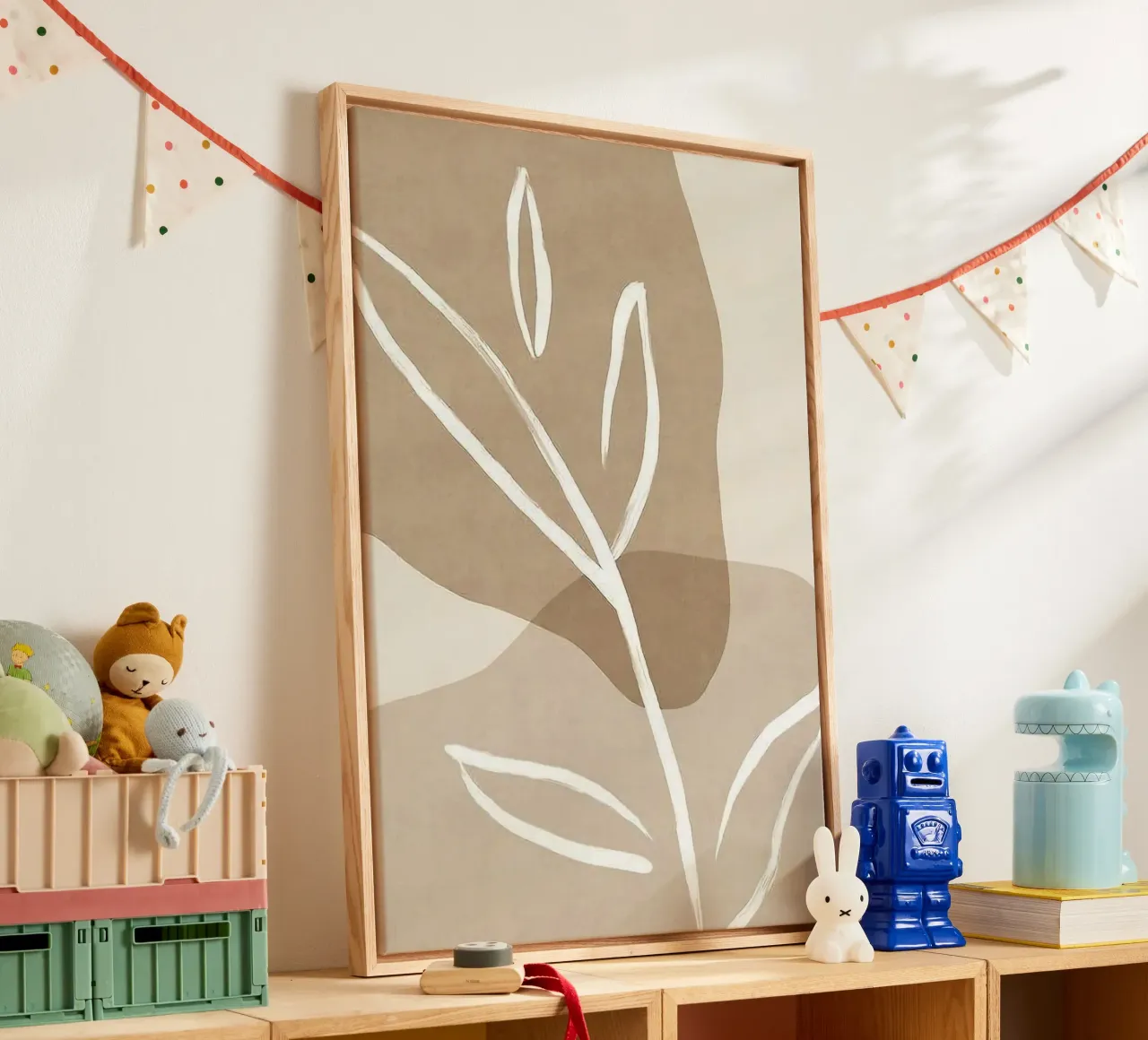 shape leaf tela con Cornice a cassetta da lily