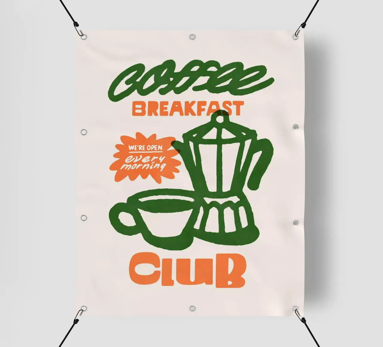 Coffee Breakfast Club PVC Plane von illusthera