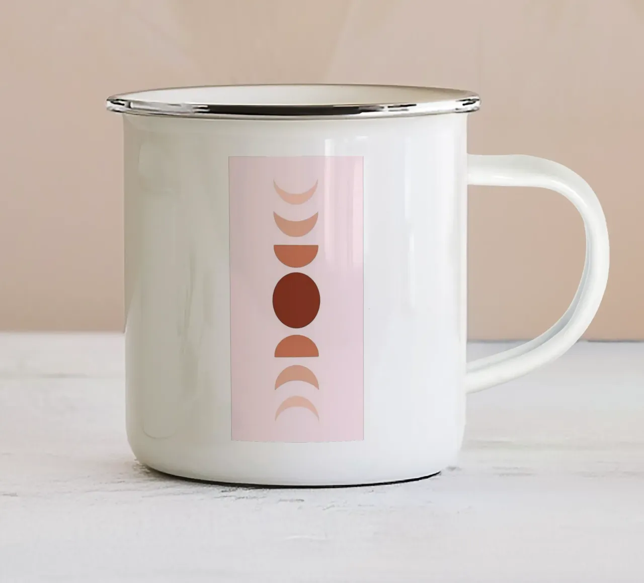 circle straight symbol tazza in smalto da Good days