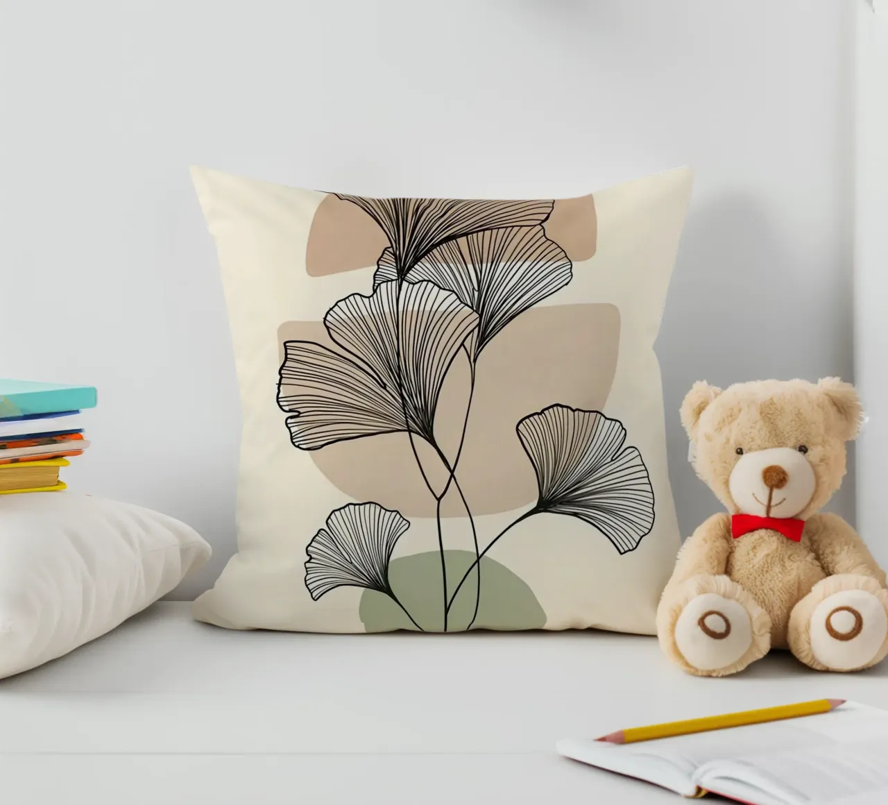 shape color and black line cuscino da Good days