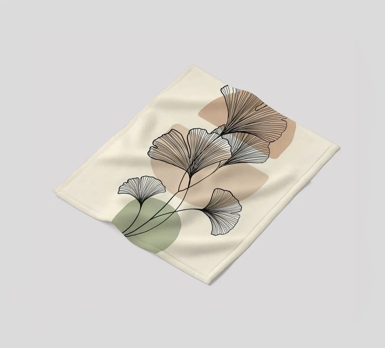 shape color and black line coperta in pile da Good days