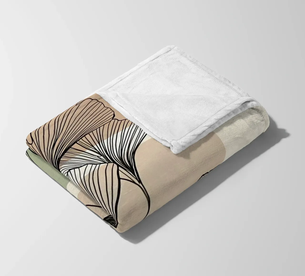 shape color and black line coperta in pile da Good days