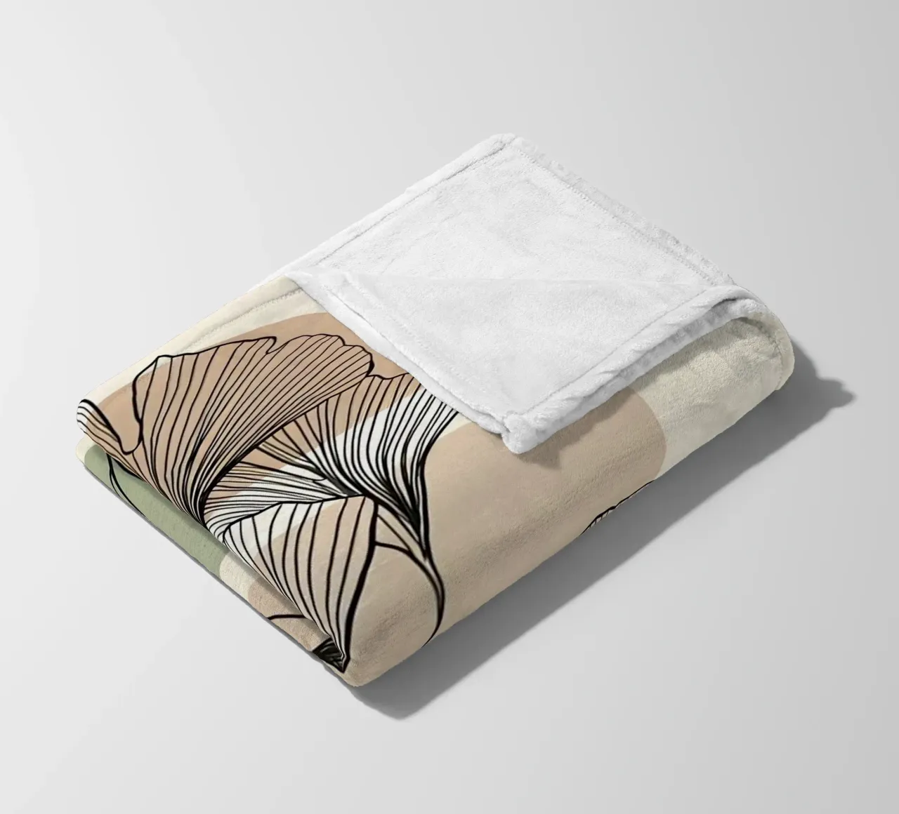 shape color and black line coperta in pile da Good days