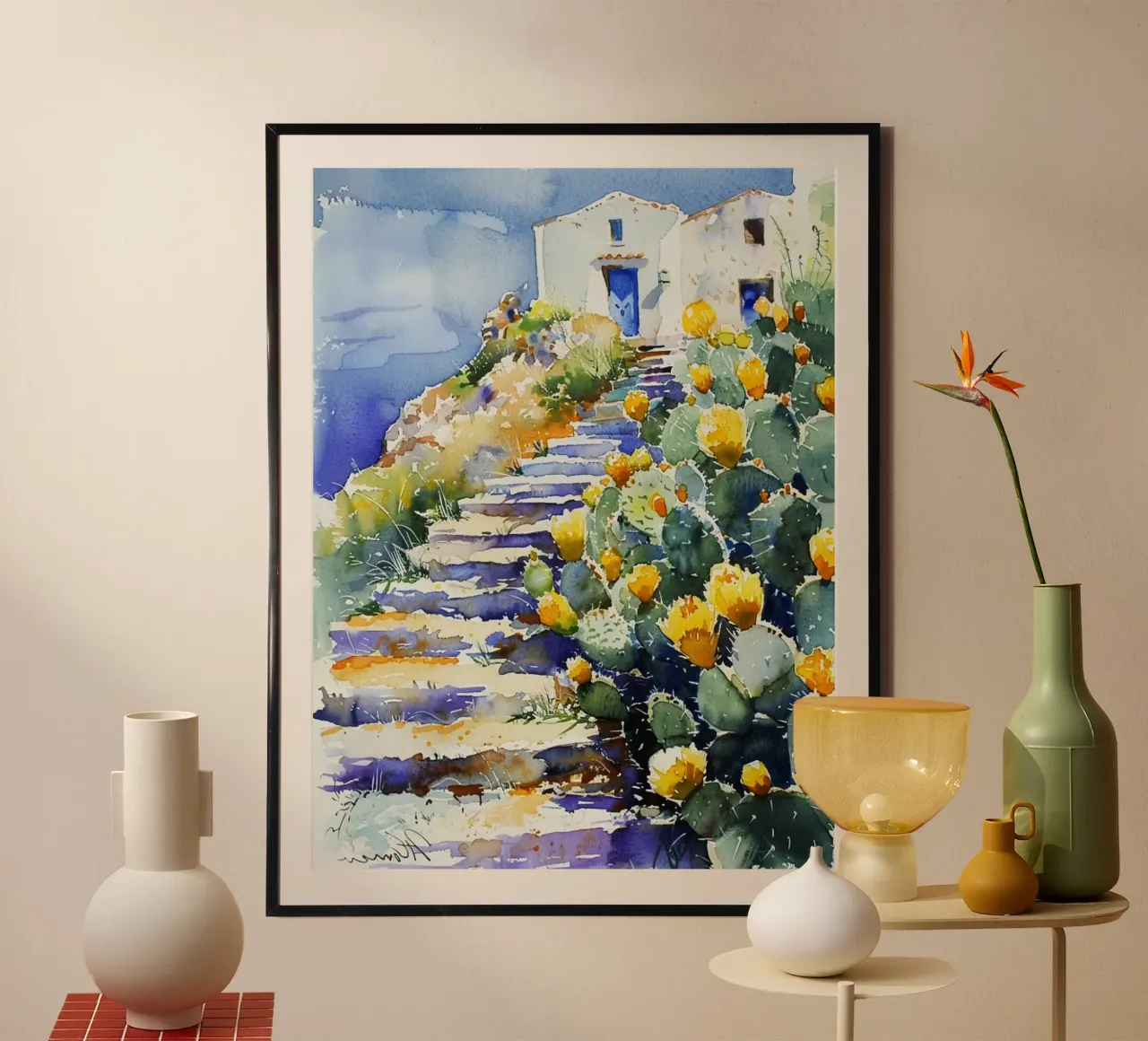 curve line up to tower poster da lily