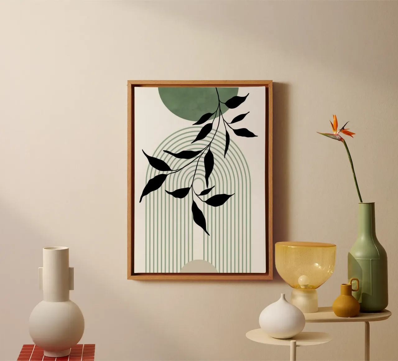 circle line minimal canvas met Baklijst van lifeline