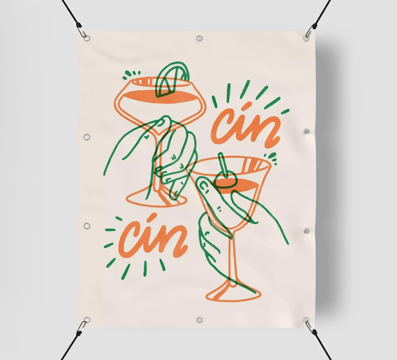 Cin Cin telo in pvc da illusthera