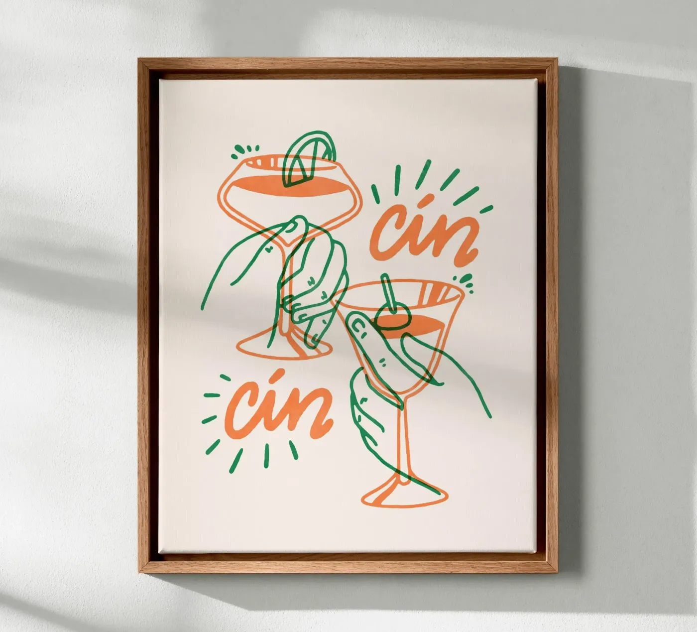 Cin Cin canvas van illusthera