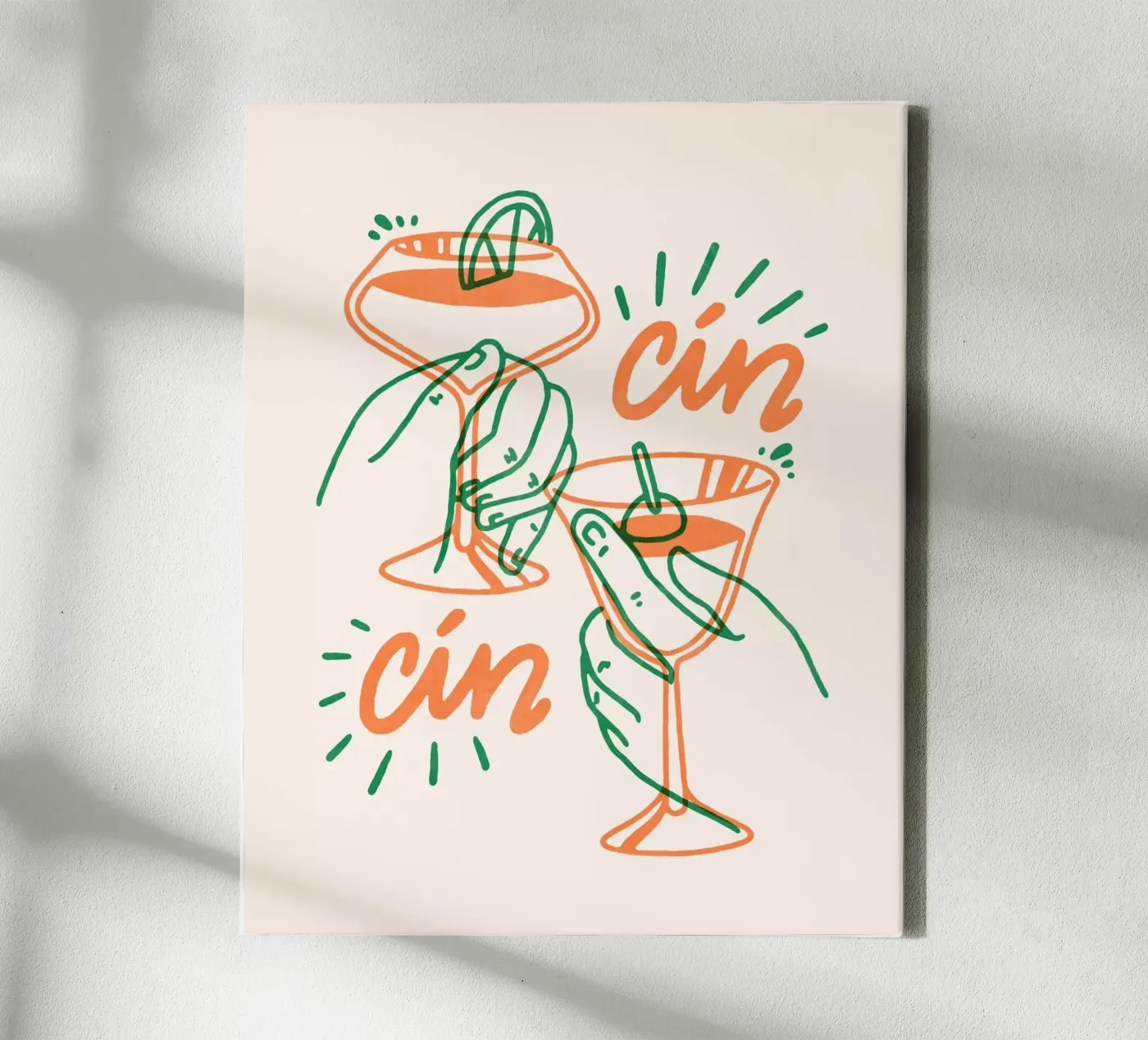 Cin Cin canvas van illusthera