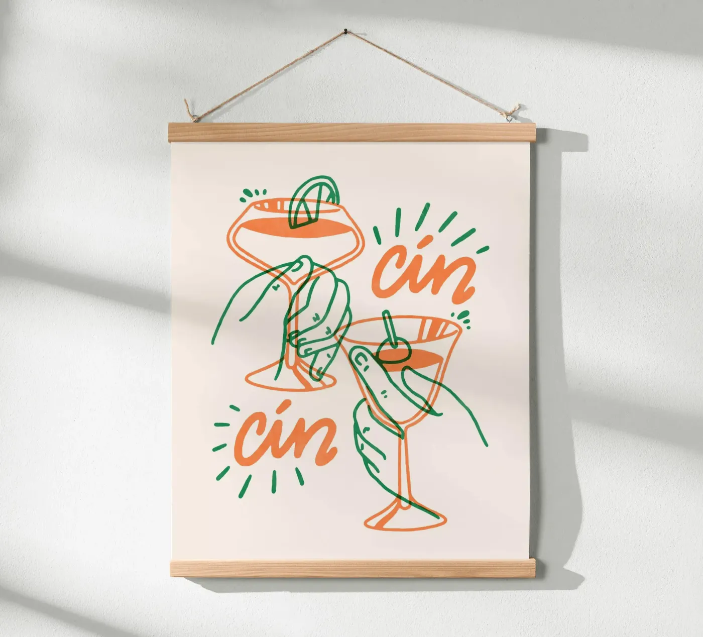Cin Cin poster da illusthera