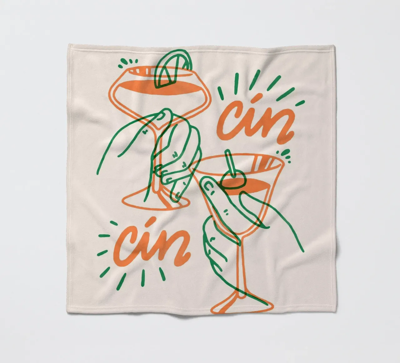 Cin Cin coperta in pile da illusthera